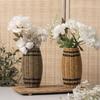 Contemporary Rattan Effect Basket Plant Holder for Wedding and Party Decors, Light Weight Flower Basket