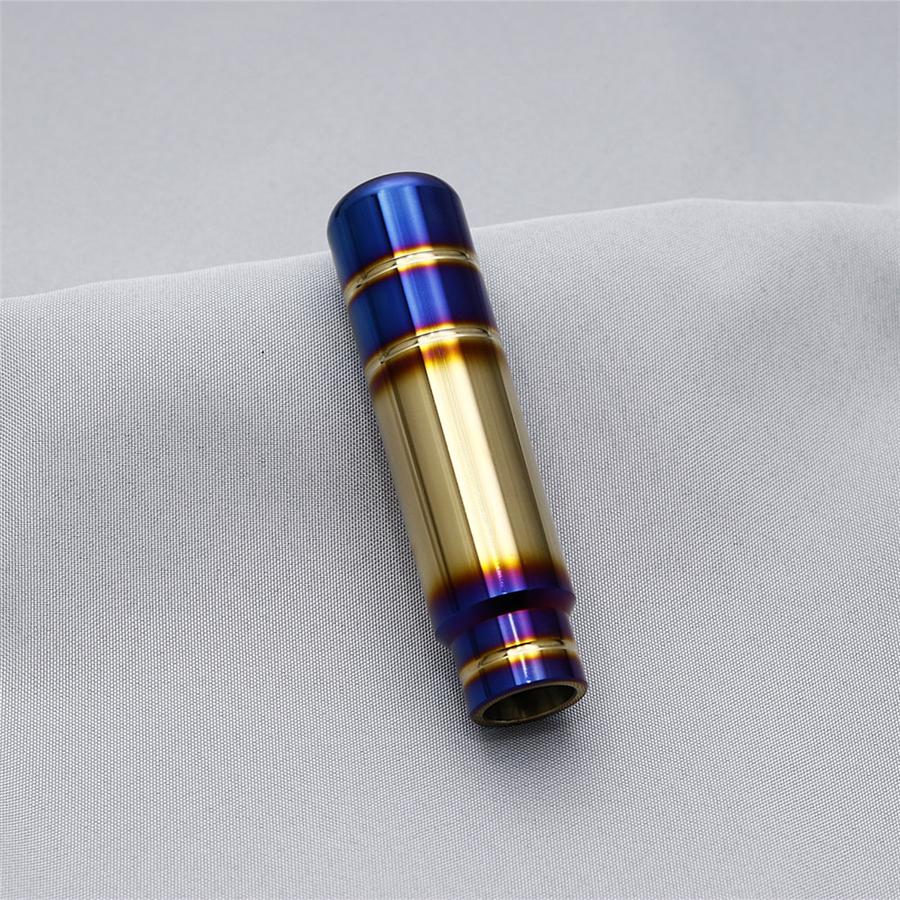 Aluminum Burnt Blue 13CM Car Gear Shift Knob Shifter Lever With 3Pcs Adapters