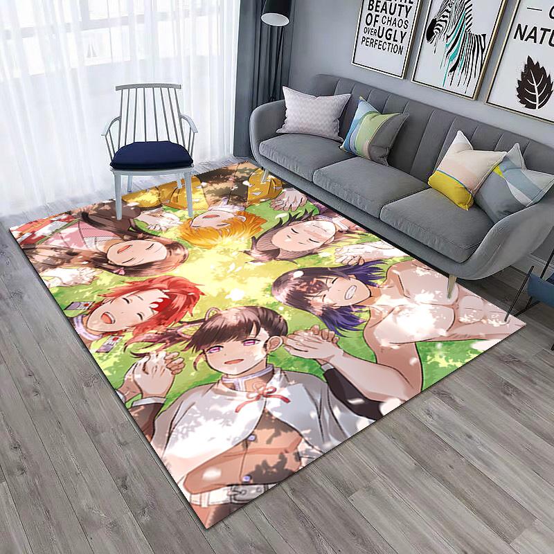 Japanese manga artist Koyoharu Gotouge's Demon Slayer carpet is suitable for living room and bedroom doormats office balcony decorative rugs H9