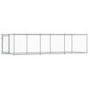 Vidaxl Dog Cage, With Door, Grey, 6X2X1.5 M, Steel