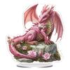2D Dragon Acrylic Figurine Anime Style Dragon Desk Decor Dragon Collectible Table Ornament Creative Fantasy Decor