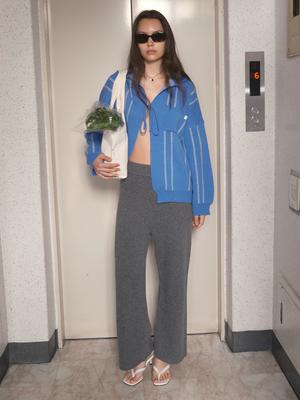 ECOMMAE Cozy Knit Pants (Gray)