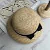 Ribbon Straw Hat Bow Short Brim Sun Hat Beach Sun Hat Retro Bell Top Hat