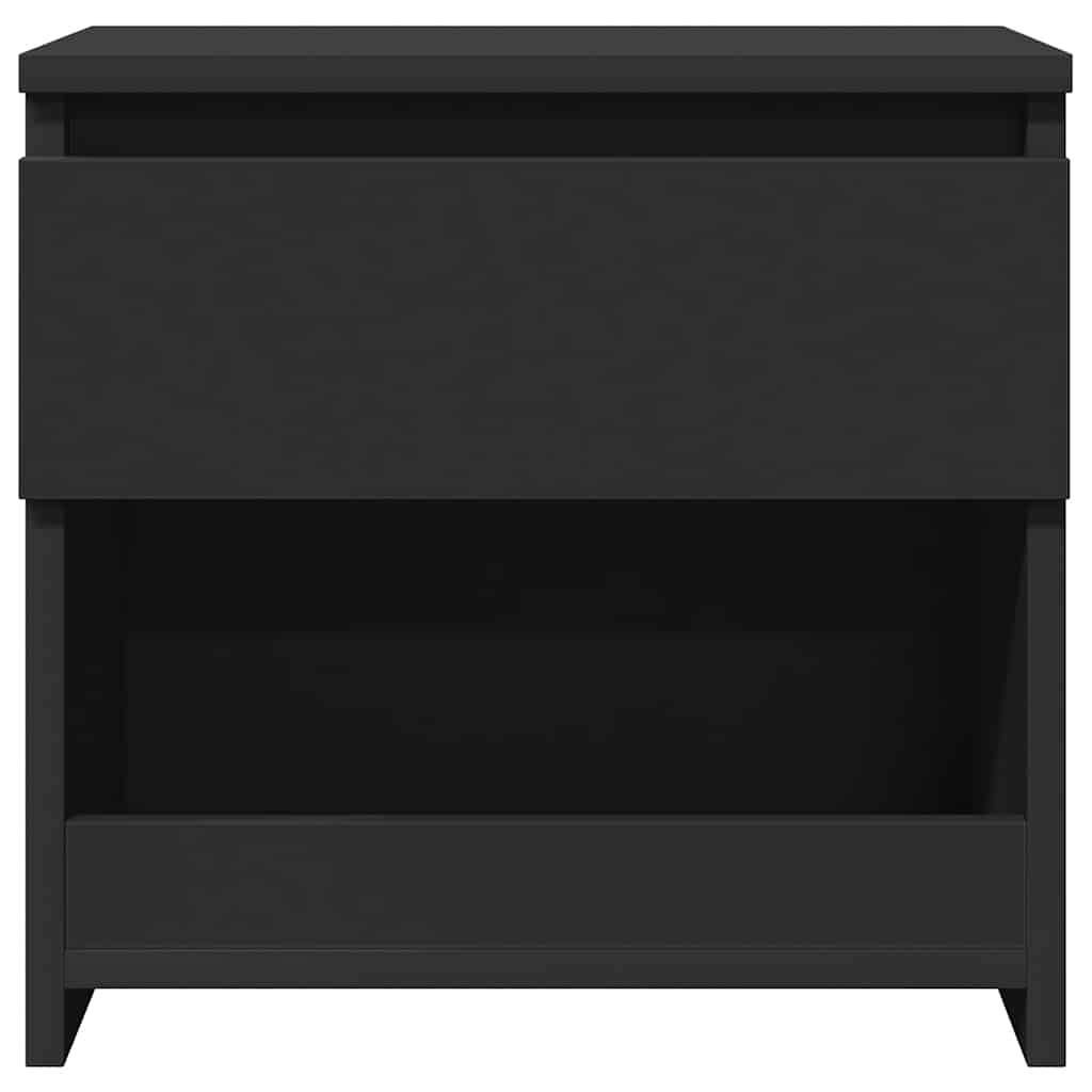 vidaXL Nachttische 2 Stk. Schwarz 40x30x39 cm Holzwerkstoff