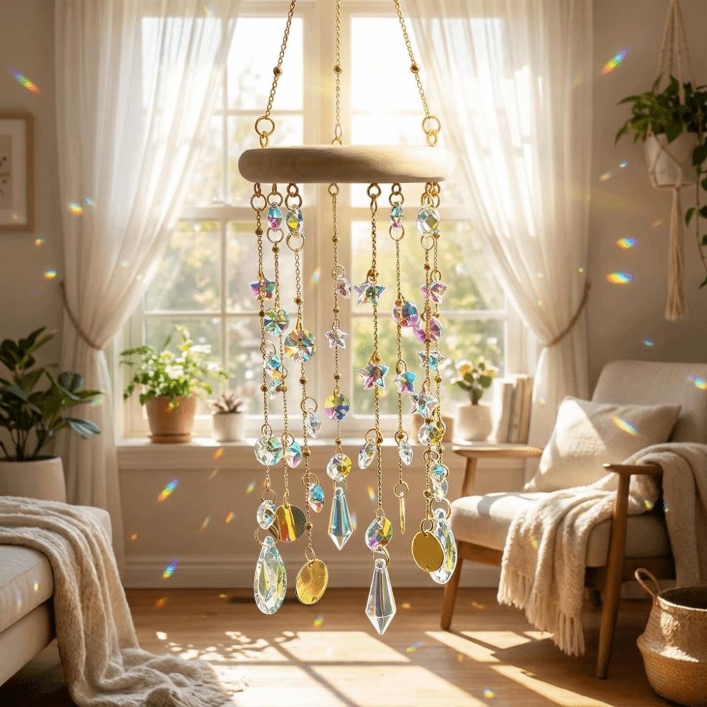 Hanging Crystal Sun Catcher Exquisite Window Hanging Decor Prism Rainbow Maker Outdoor Balcony