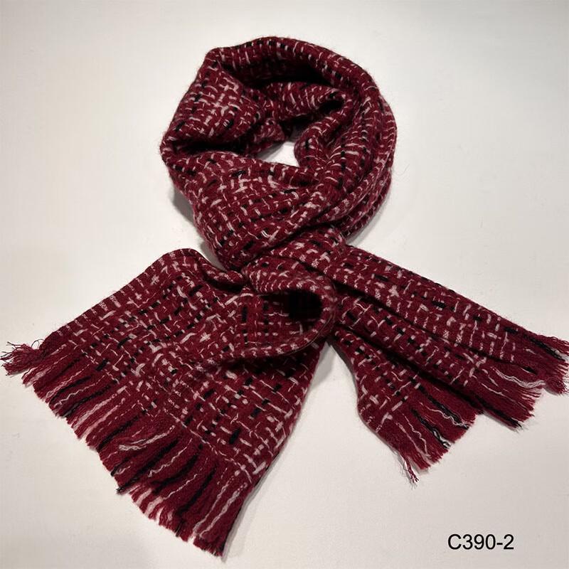 G·TENNA NX-C390 Women's Woven Cashmere Tassel Scarf