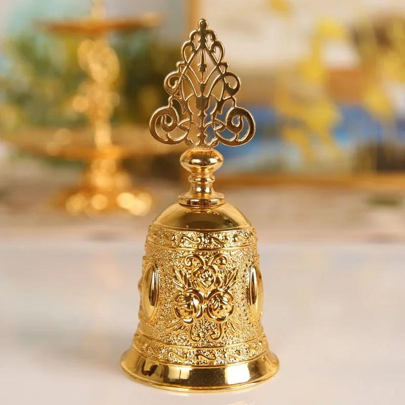 Deer Bells Roses Hand Bells Reindeer Hand Christmas Gifts Engraved Antique Church Bronze Bell Creative Home Decoration