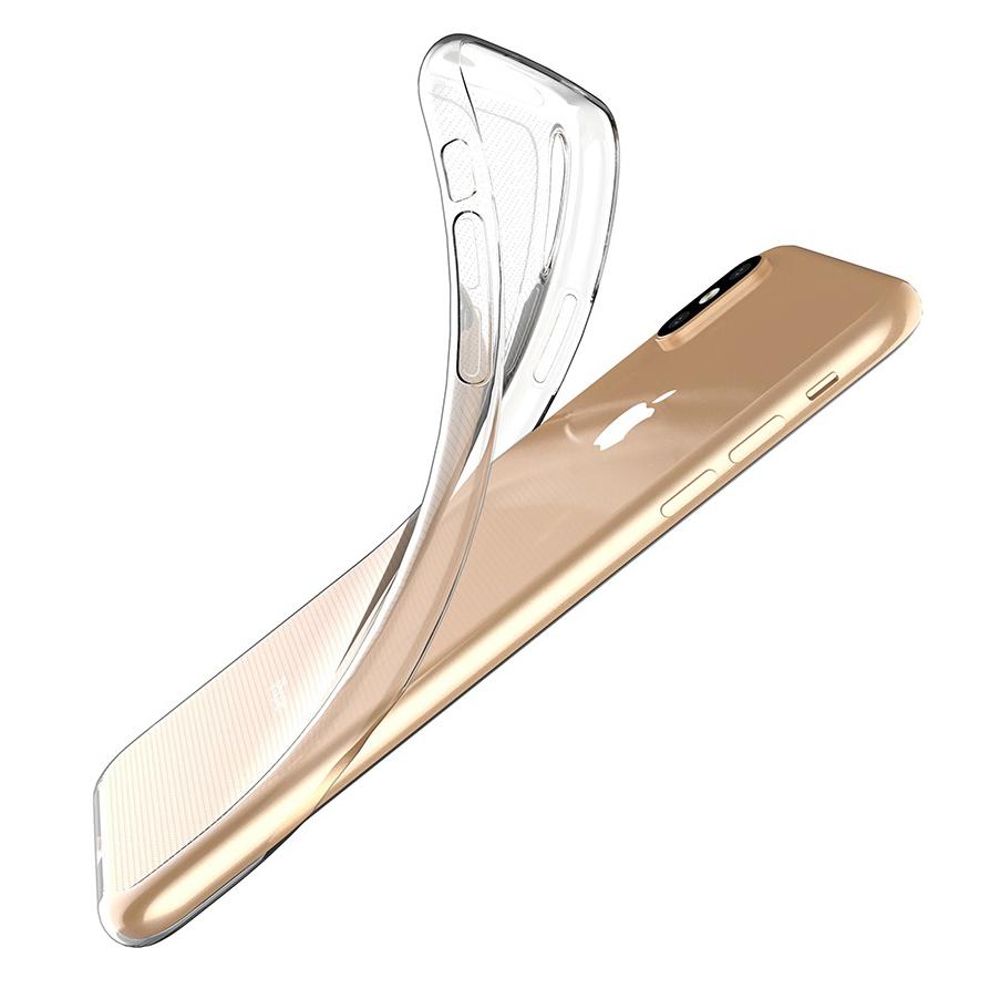 

For iPhone X/XS 5.8 inch Ultra Slim Super Clear Anti-Scratch Cell Phone Case Shockproof Flexible TPU Cover A