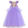 Children Costume Girl Dress Halloween Princess Cosplay Party Rapunzal Anna Elsa Birthday Clothes