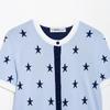 2026 Womens Street Style Star Jacquard Knit Jacket W03 7273