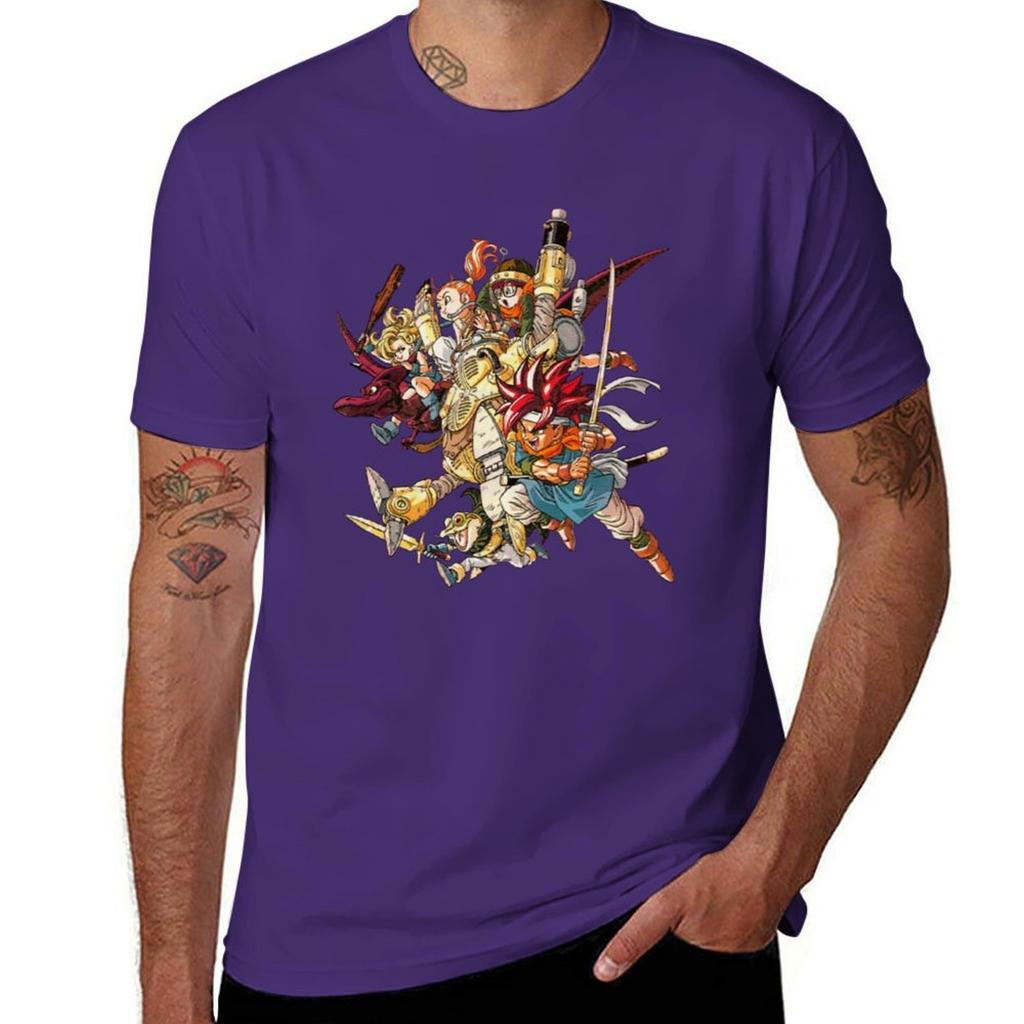 CHRONO TRIGGER T-Shirt Sweat Korean Fashion Mens Graphic T-shirts Anime