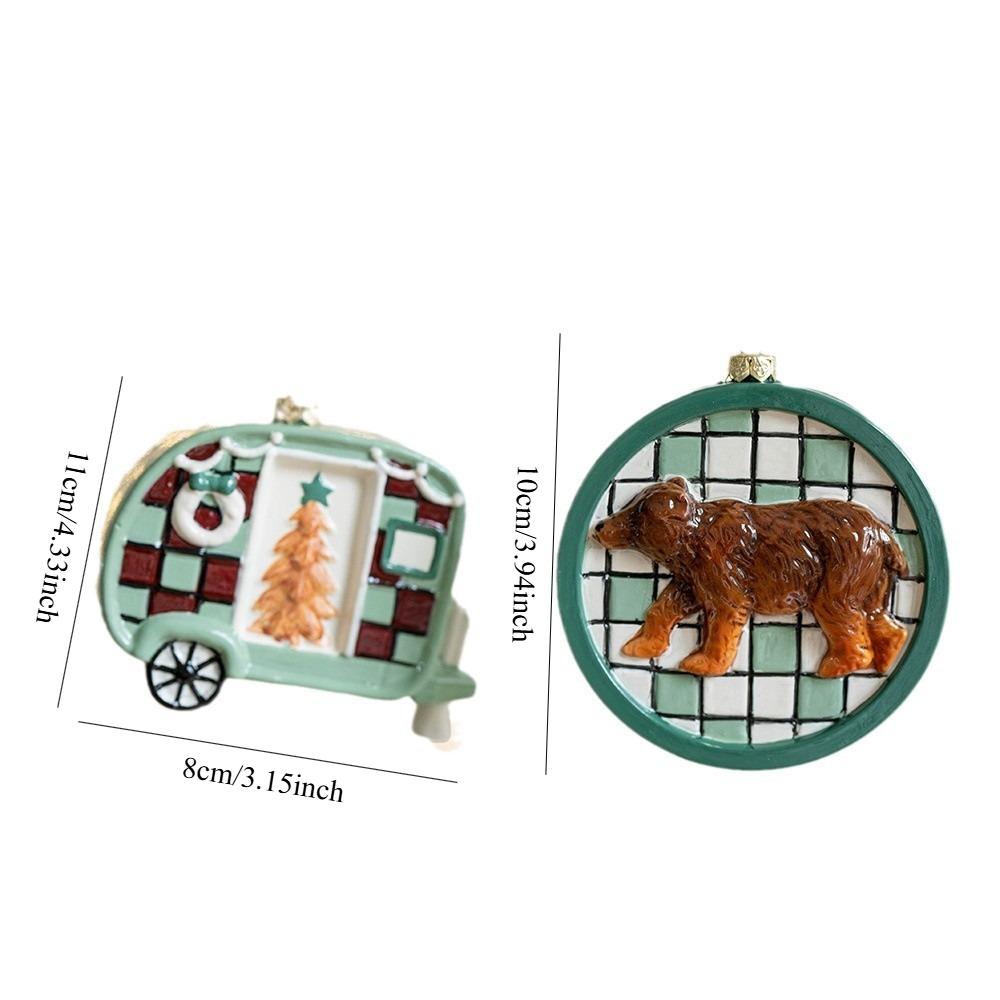 1 Stück Alter Mann Auto Bär Anhänger Weihnachtsbaum Dekoration Anhänger Weihnachtsbaumschmuck Weihnachtsdekoration Kleines Geschenk