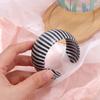 Wide Thick Contrast Striped Bangle Exaggerated Retro Cuff Bangle Striped Bracelet Women's Jewelry