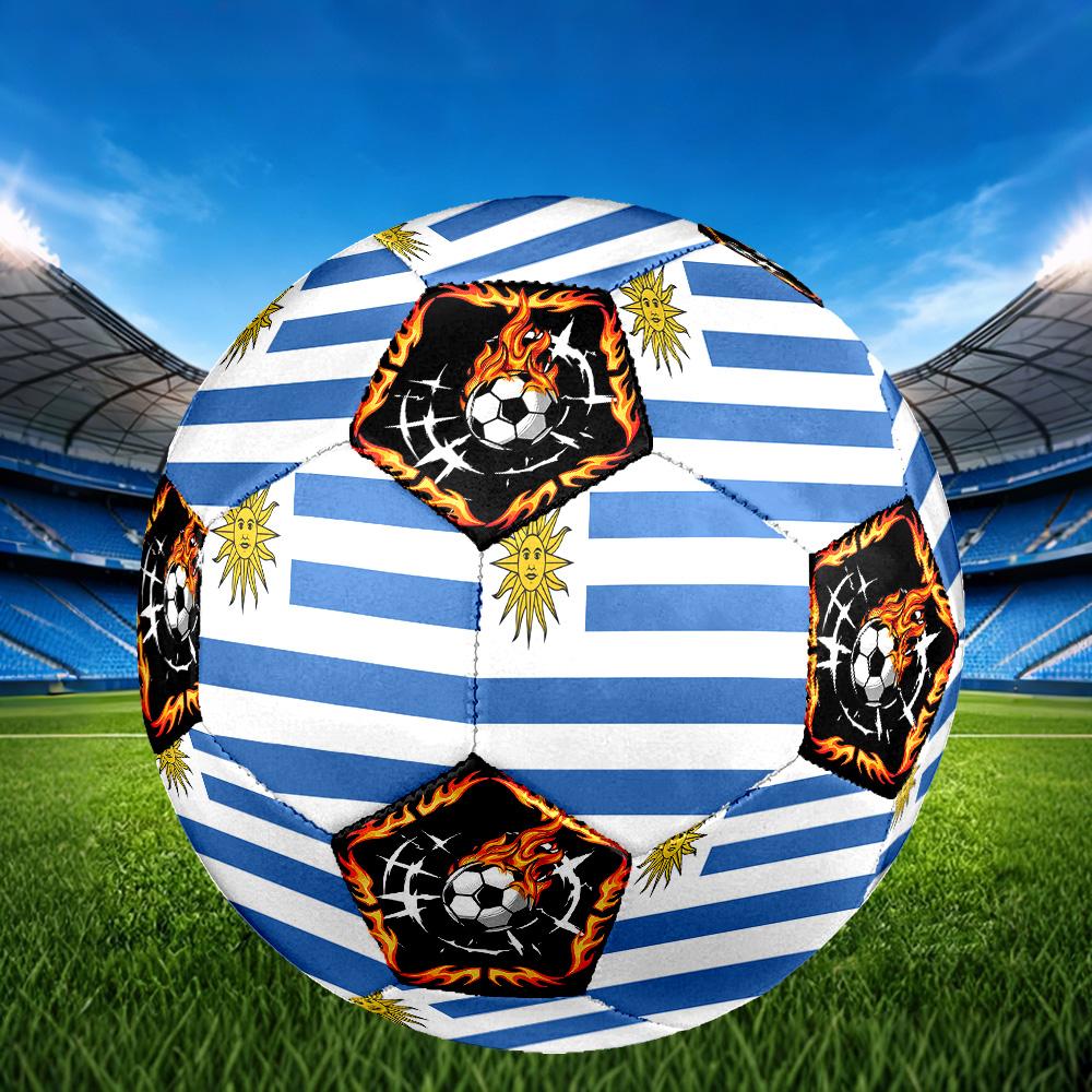 1pc Uruguay Sports Theme Size 5 Soccer Ball Professional Match Training Football Indoor &Outdoor Sports Ball Lightweight Durable c662