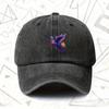 Eine gewaschene Vintage-Kappe mit Kolibri-Design, geeignet für Männer und Frauen. Dieser einfarbige Baseballhut ist perfekt für alle.