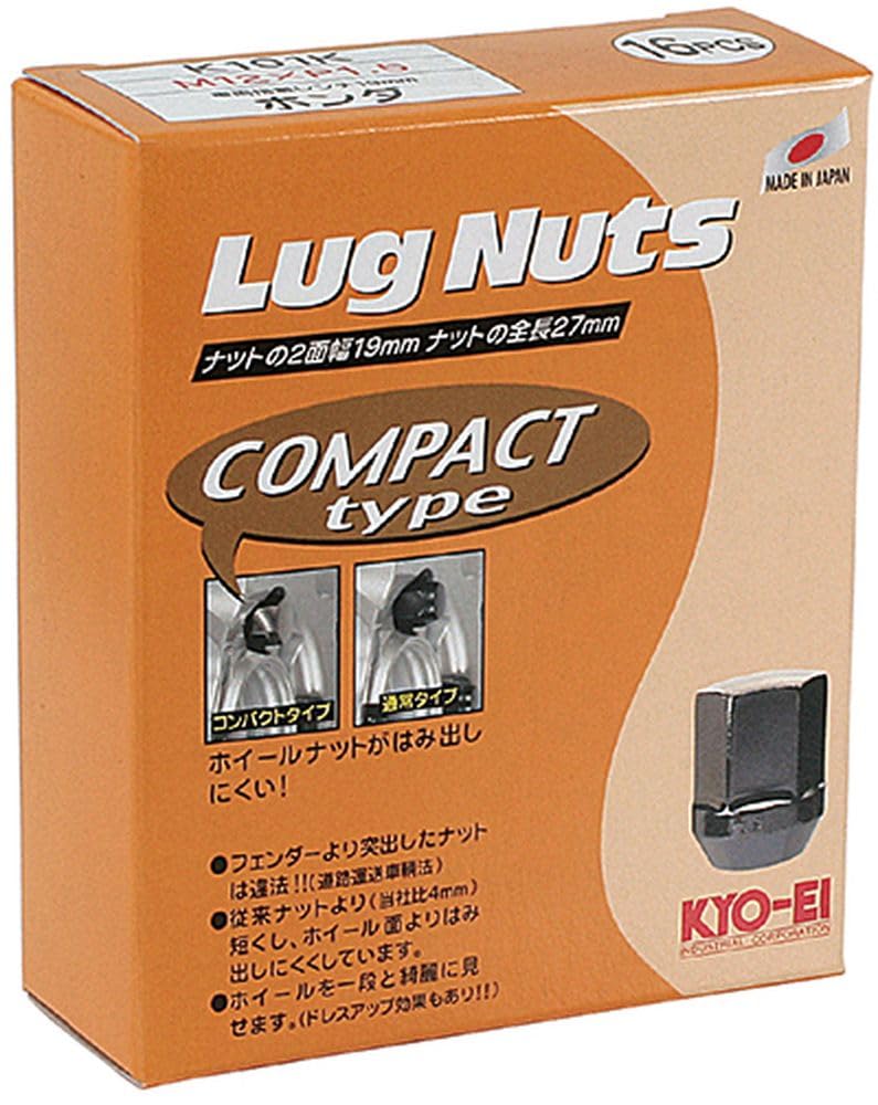 

Compact Lug M12 x KYO-EI Nuts, 16-Pack, 19-HEX, P1.5, K101K-16P