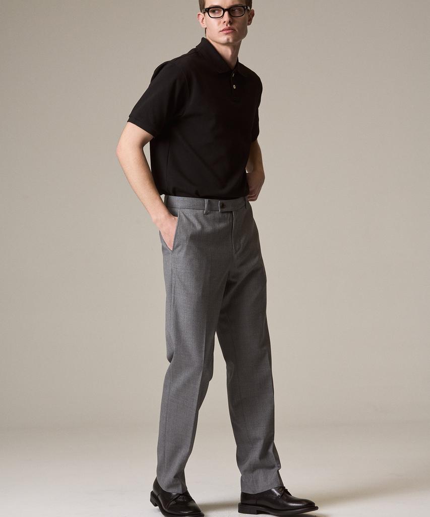 Laijeuaenbillou W265 Woolithic Everyday Classic Standard Slacks Light Grey