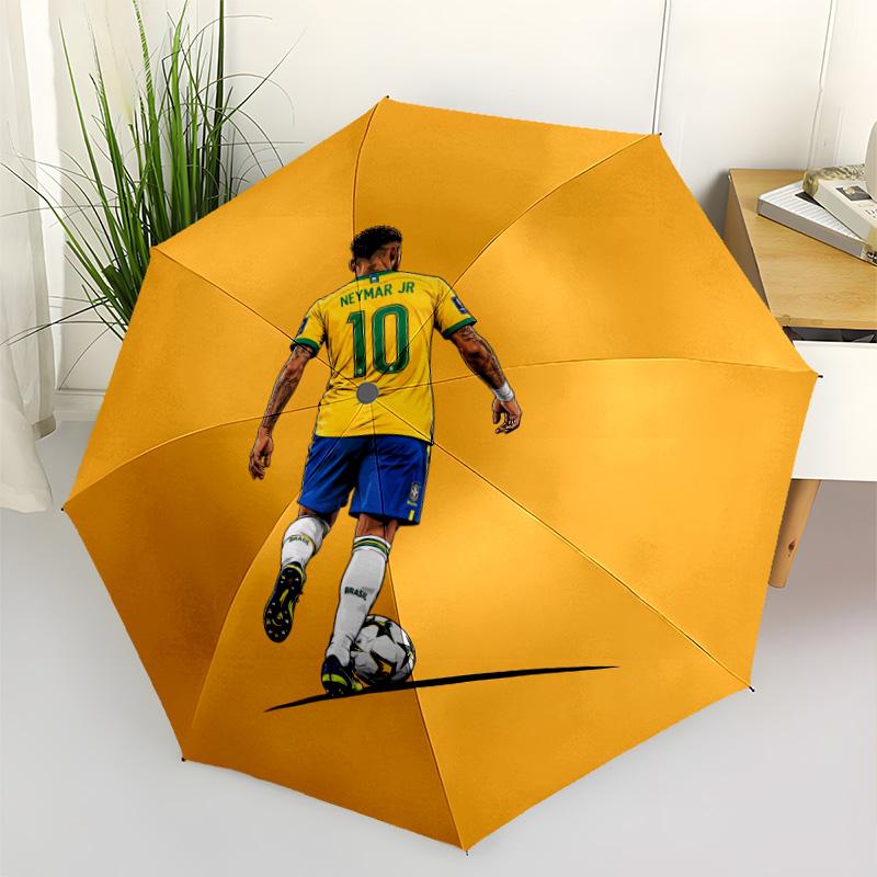Argentina Football Legend Compact Travel Automatic Umbrella with 8-Rib Lightweight All-Season Use Stylish Accessory