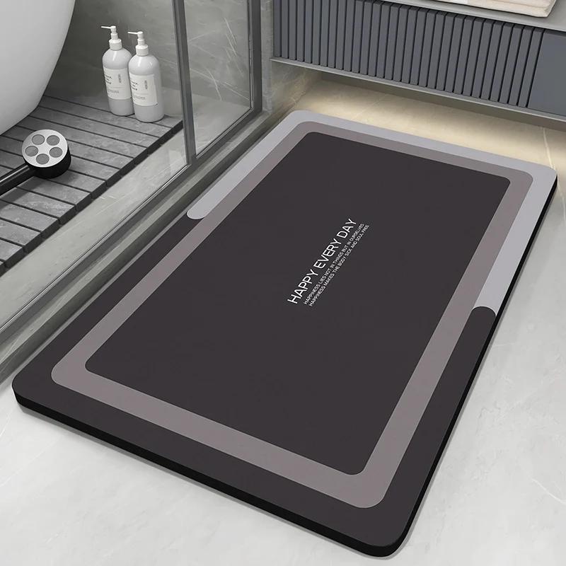 Tappetino da Bagno Super Assorbente Asciugatura Rapida Antiscivolo Tappetino per Doccia Tappeto Lavabile per WC Morbido Tappetino per Piedi per Bagno Soggiorno