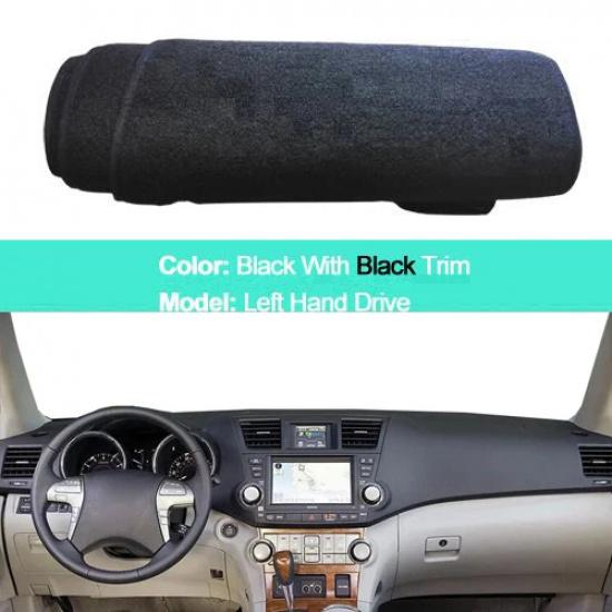 For Toyota Highlander Kluger XU40 2008 - 2012 2013 LHD RHD Rug 2 Layers Dashboard Cover Dash Mat Carpet Cape 2009 2010 2011