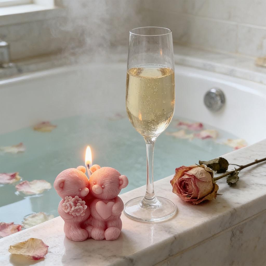 Cute Bear Shaped Scented Candles, INSstyle Creative Decorative Items, Perfect For  Wedding Decorations.