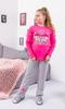 Girls’ Interlock Sleepwear Set – Soft Fabric & Stylish Print, Any Season, 6076-015-33-2 HC