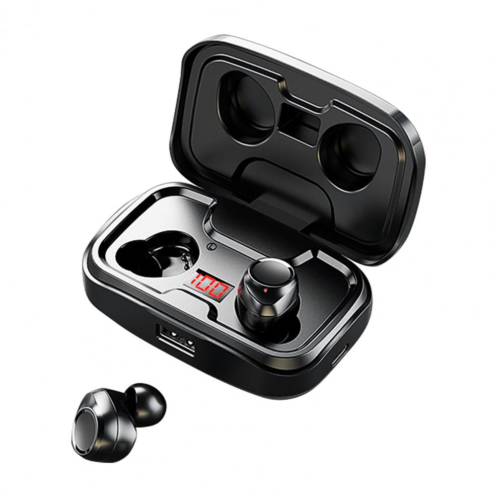 Bluetooth 5.0 Wireless Earbuds with Charging Case IPX5 Waterproof Stereo Headphones In Ear Built In Mic Headset Premium Sound with Deep Bass for Sport