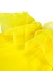 AOMEI Off Shoulder Party Dresses Yellow Sheer Tulle Ruffles Sexy Bodycon Mini Evening Cocktail Gowns for Women