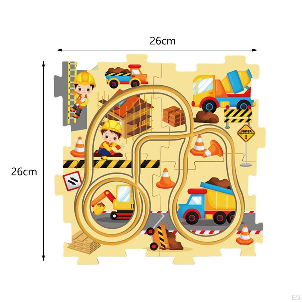 Educational Montessori Toy Rail Car Building Toys for Children Toddlers Gift Land