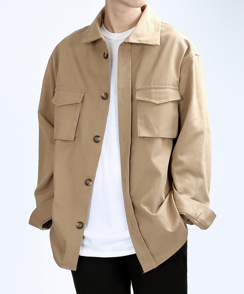 Veryvain Tp89 Cargo Overfit Jacket (Beige)