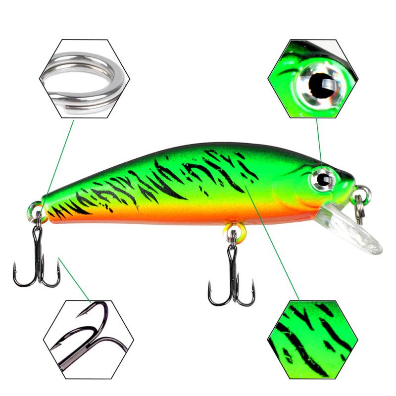 Long Casting Special Submerged Minnow Japanese Style Fake Bait6cm6gLure Bait for Bass Fishing, Suitable for Saltwater and Freshw