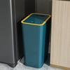 Odor Proof Trash Can with One-Touch Modern Design Durable Plastic Bathroom Kitchen Bin Space Saving Leakproof