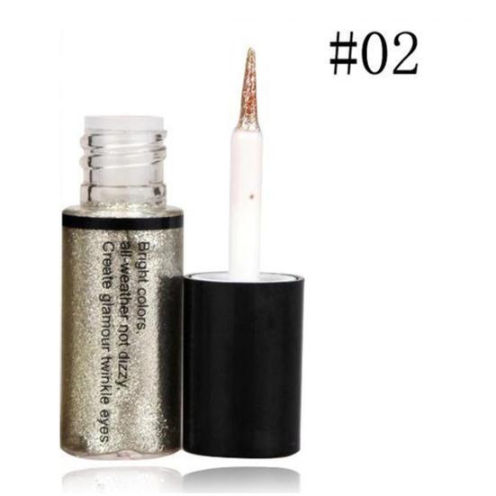 3.5g Glitter Sequins Liquid Eyeliner Shimmer Waterproof Sweat-proof Eye Makeup