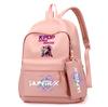 3 Stück/Set Süßer Anime K-Pop Bedruckter Rucksack mit Handtasche Federmäppchen für Teenager Schüler Junge Mädchen Schultasche Bücherrucksack Große Kapazität Reisetasche