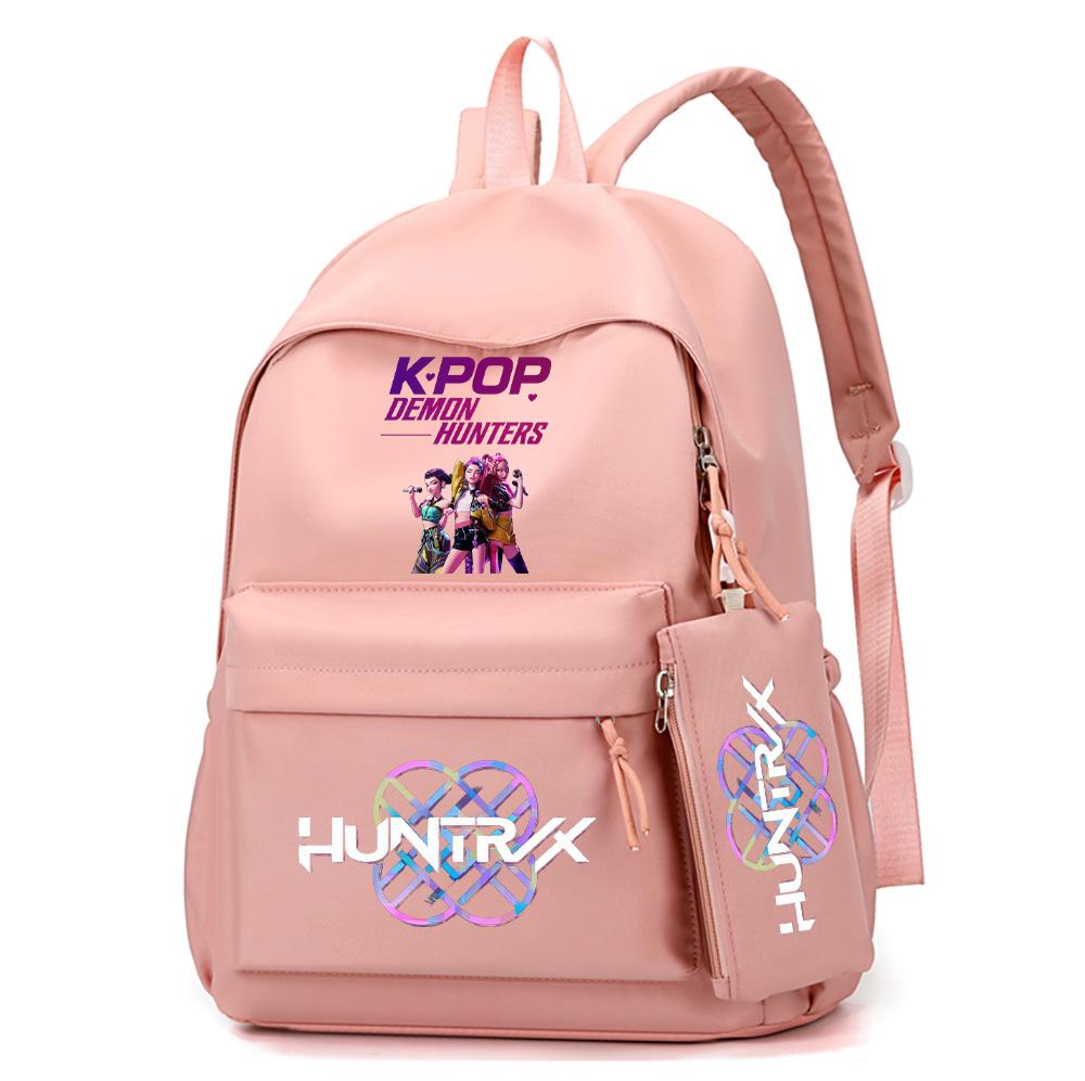 3 Stück/Set Süßer Anime K-Pop Bedruckter Rucksack mit Handtasche Federmäppchen für Teenager Schüler Junge Mädchen Schultasche Bücherrucksack Große Kapazität Reisetasche