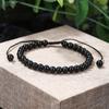 Minimalist 4mm/6mm Braided Stone Bracelet Men Women Volcanic Rock Obsidian Tiger Eyes Beads Meditation Braclet Leisure Pulseira