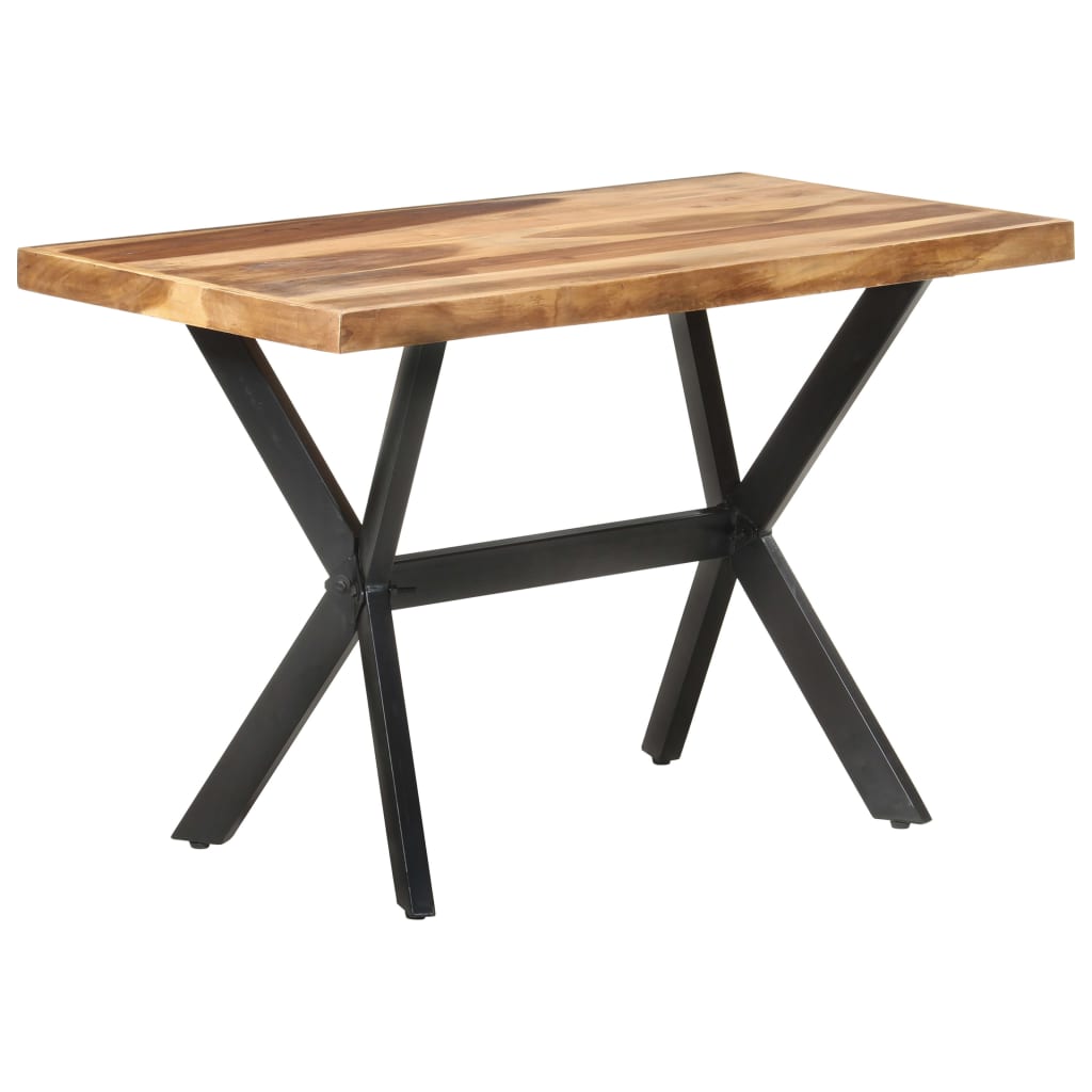 Dining Table 120x60x75 cm Solid Wood Honey Colored