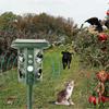 Animal Repeller Solar Powered Outdoor Animal Repeller Motion Activated with USB Charge for Detecting Dogs Cats Raccoons Skunks