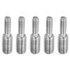 PATIKIL 5pcs M5*M8*30 Double End Thread Stud Bolts 304 Stainless Steel Rod Bolt Thread Reducer Adapter Furniture Hardware 30mm Length