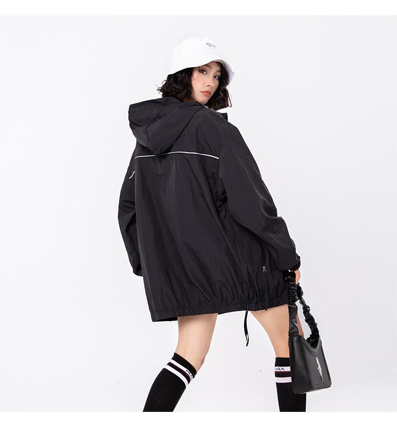 Women's Summer Lightweight Quick-Dry Hooded Sun Protection Jacket - Cool UV Protection Short Coat