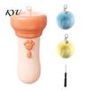 Automatic Retractable Plush Balls Electric Cat Ball Launcher, Interactive Toy One-Click Recycling, Toys for Indoor Cats with Bells Bored Kittens