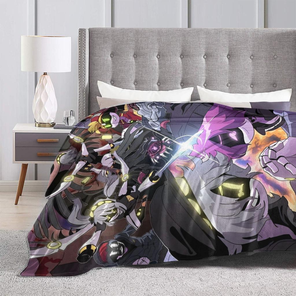 Murder Drones Blankets Velvet Tragi Comedy Soft Throw Blanket for Outdoor Travel Bedspread