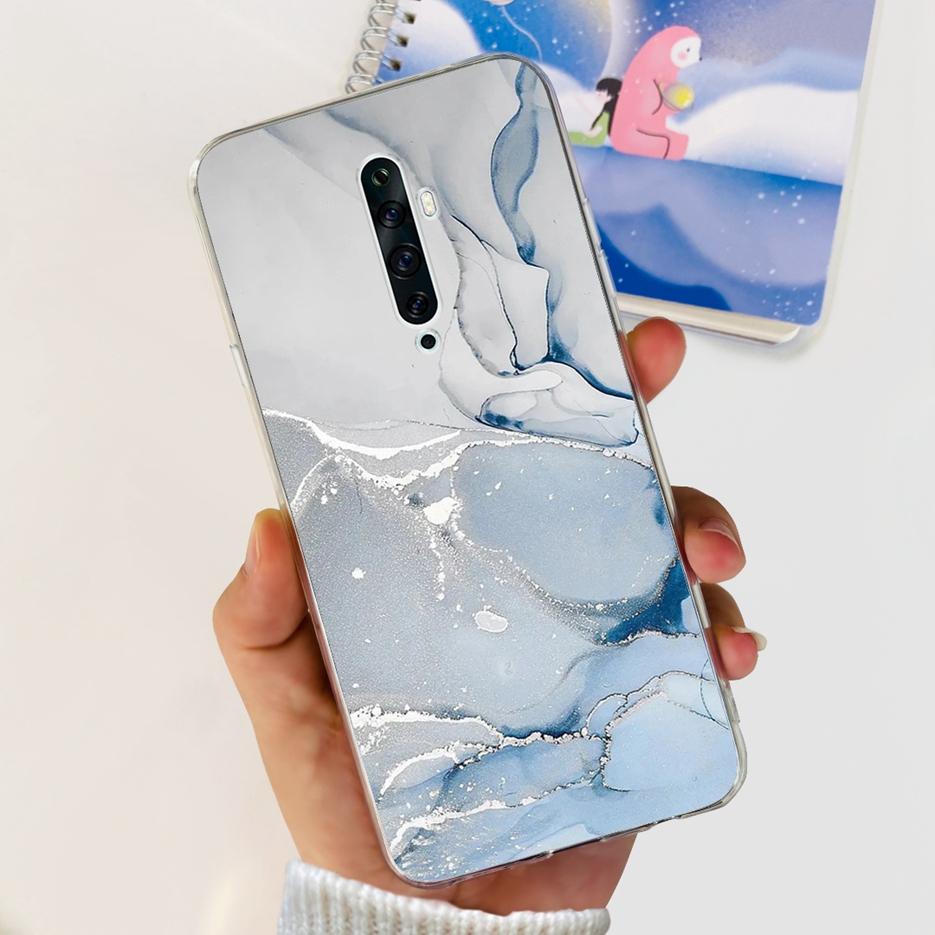 For Oppo Reno 2 2F 2Z Case Luxury Painted Cover Clear Silicone Phone Case For Oppo Reno2 F Reno 2Z Reno2 Reno2F Reno2Z Soft Bags