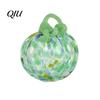 Fall Season Decoration Mini Hand Blown Glass Pumpkin Ornament, Collectible Thanksgiving Halloween Transparent Figurine Faux Crystal Hanging for Fall,