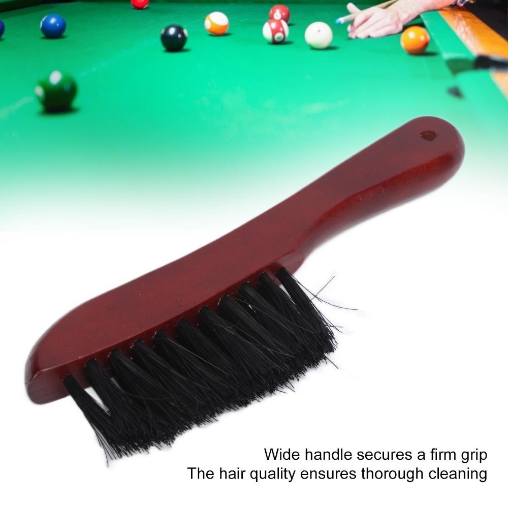 Wood Handle Billiard Table Brush Curved Handle Snooker Table Brush  For Billiard Table