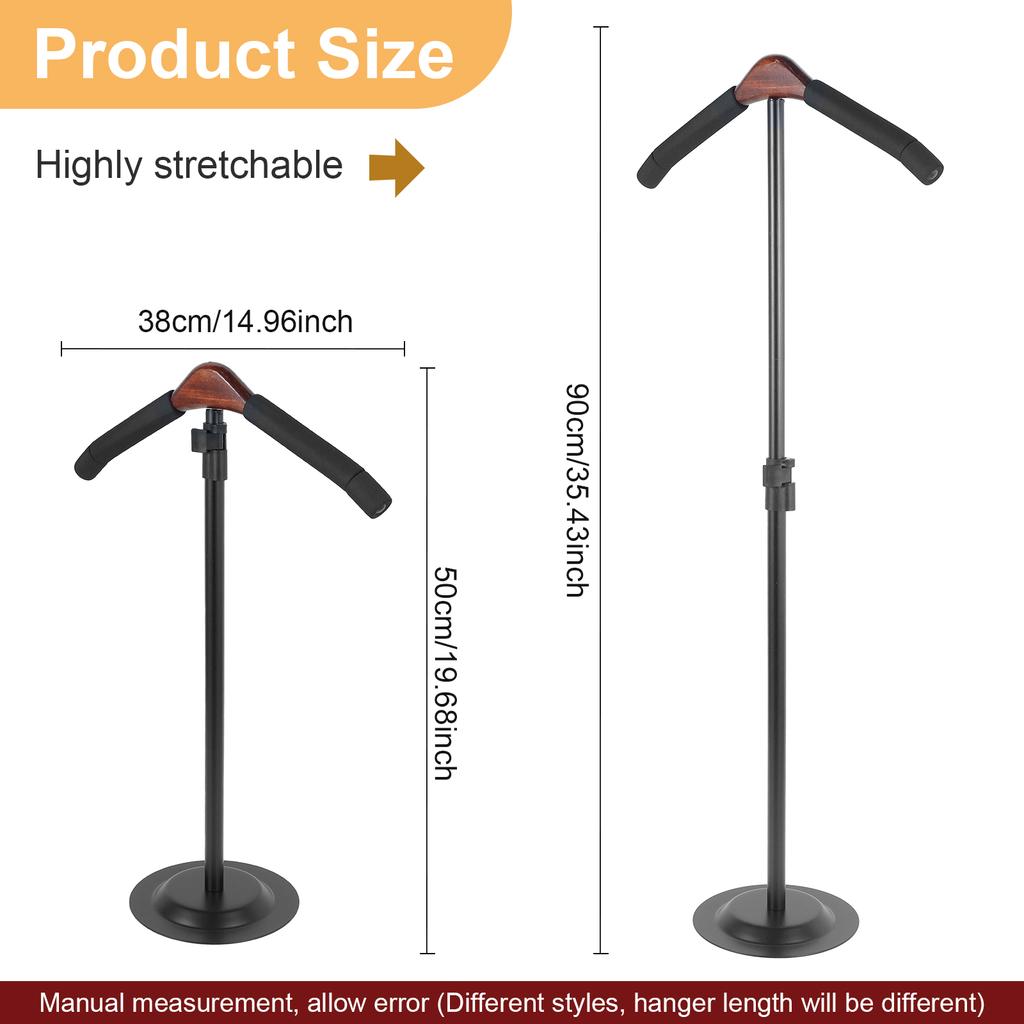 Shirt Display Stand Height Adjustable T Shirt Display Metal Clothing Display Stand with Stable Base Flexible T Shirt Display