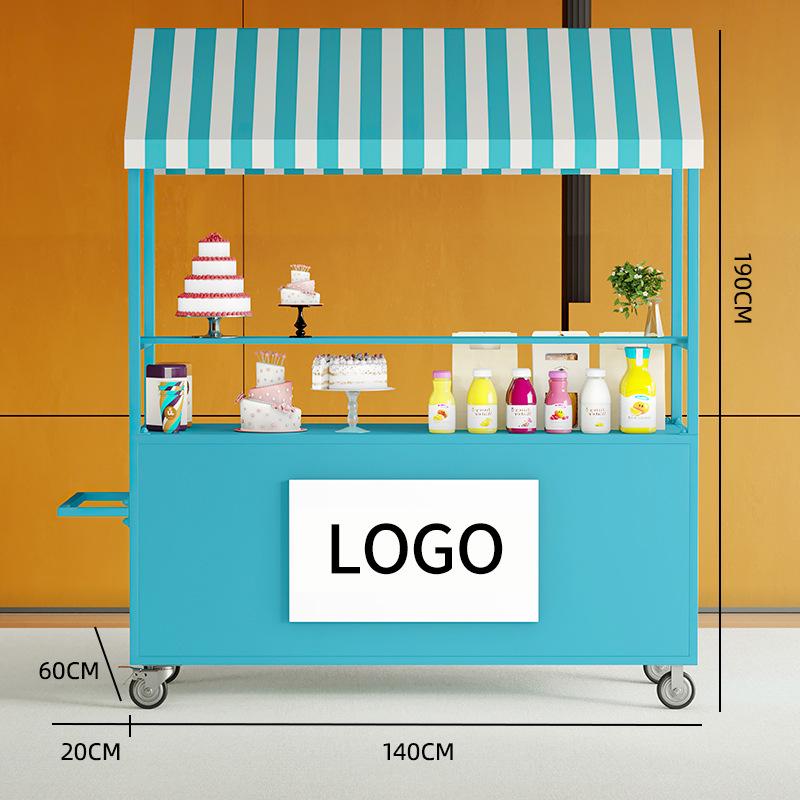 Mobile Snack and Retail Cart for Night Markets and Scenic Areas