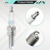 4PCS Spark Plugs For Kawasaki ZR 1100 ZRX 400 ZX-6R ZX-7R ZZ-R Suzuki GSF 650 GSR 600 GSX 1300 600 750 GSX-R RF Gas Gas EC 250 300 Yamaha 09482-00458