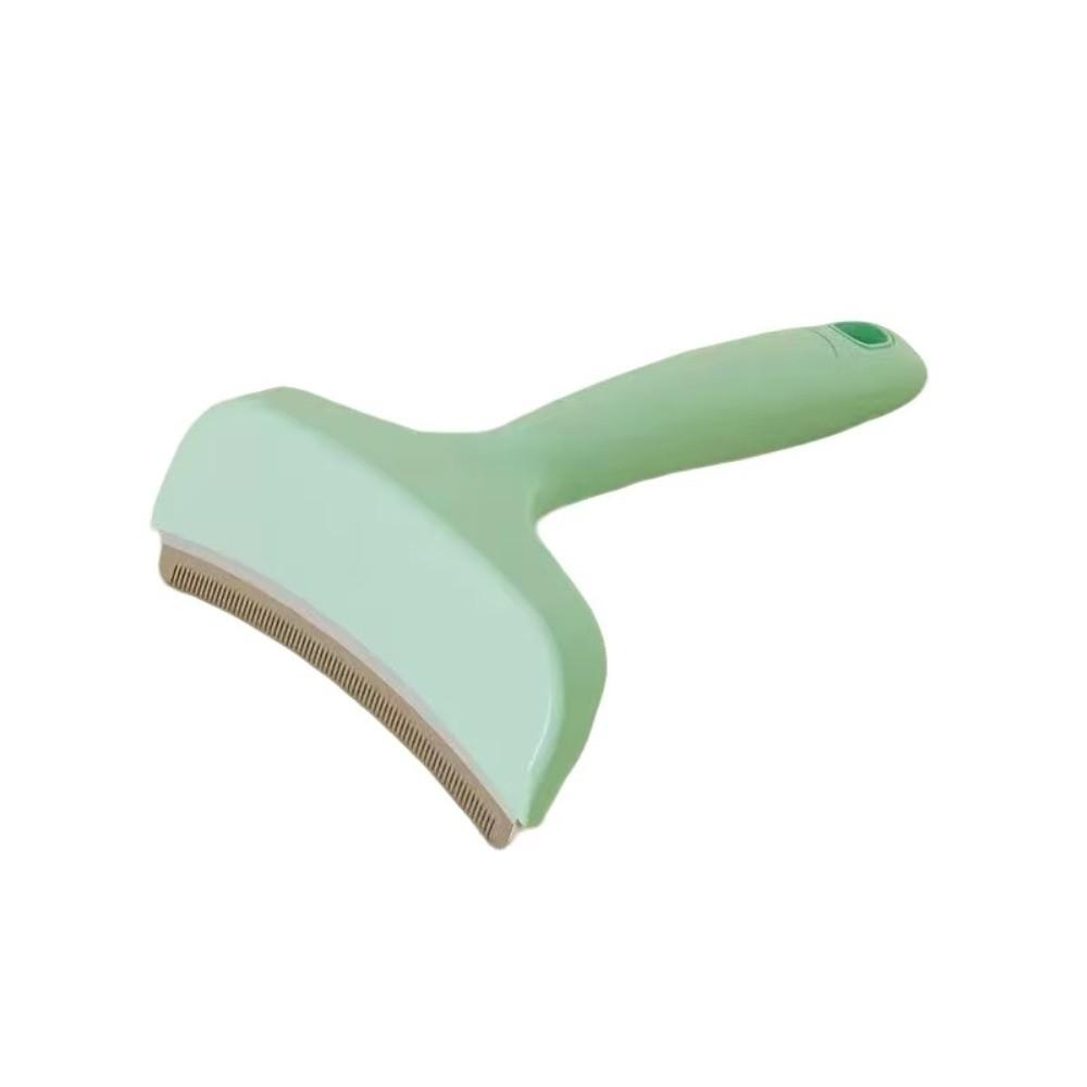 

Plastic Tooth Dog Brushing Comb Arched Head Pet Hair Remover Comb for Pet Hair Care зелений