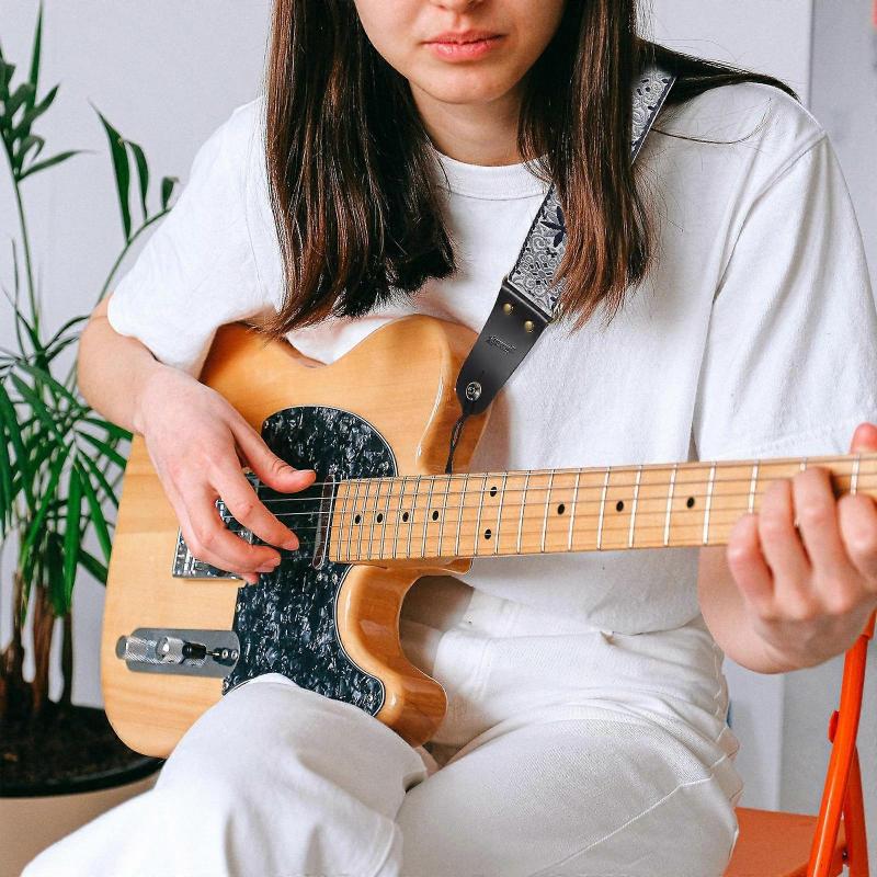 Bass Guitar Strap For Guitarists Adjustable Multi-Function Instrument Safety 1 Set Practical Design